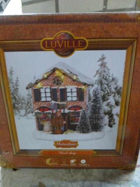 luville Woolshop kerstdorp kersthuisjes schapen accessoire, Ophalen of Verzenden