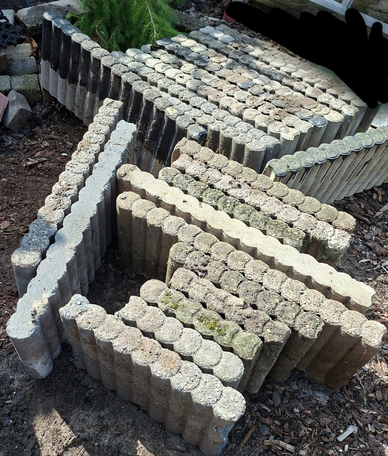 gratis balustrade banden/ opsluitbanden, Ophalen, 100 tot 200 cm, Overige typen, Minder dan 25 cm