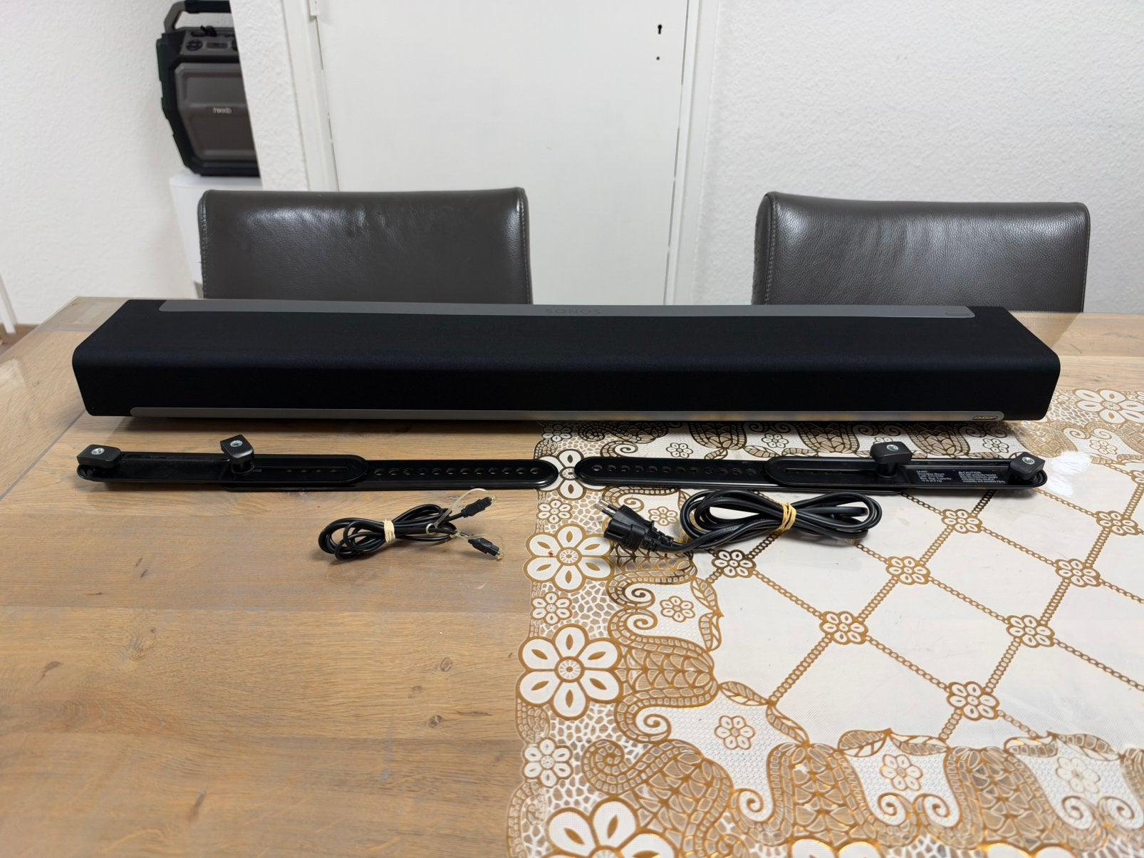 sonos playbar soundbar gen 2 + tv beugel   bijna nieuw, Ophalen of Verzenden, Zo goed als nieuw