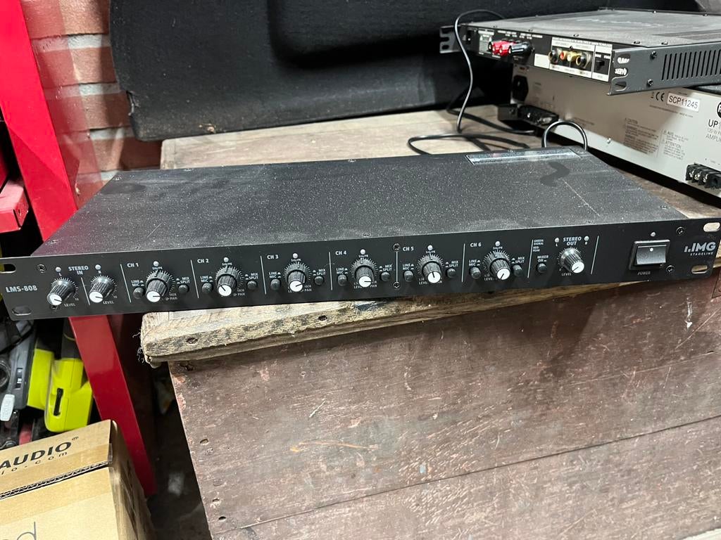 IMG Stageline LMS-808 rackmixer, Muziek en Instrumenten, Ophalen of Verzenden, Gebruikt