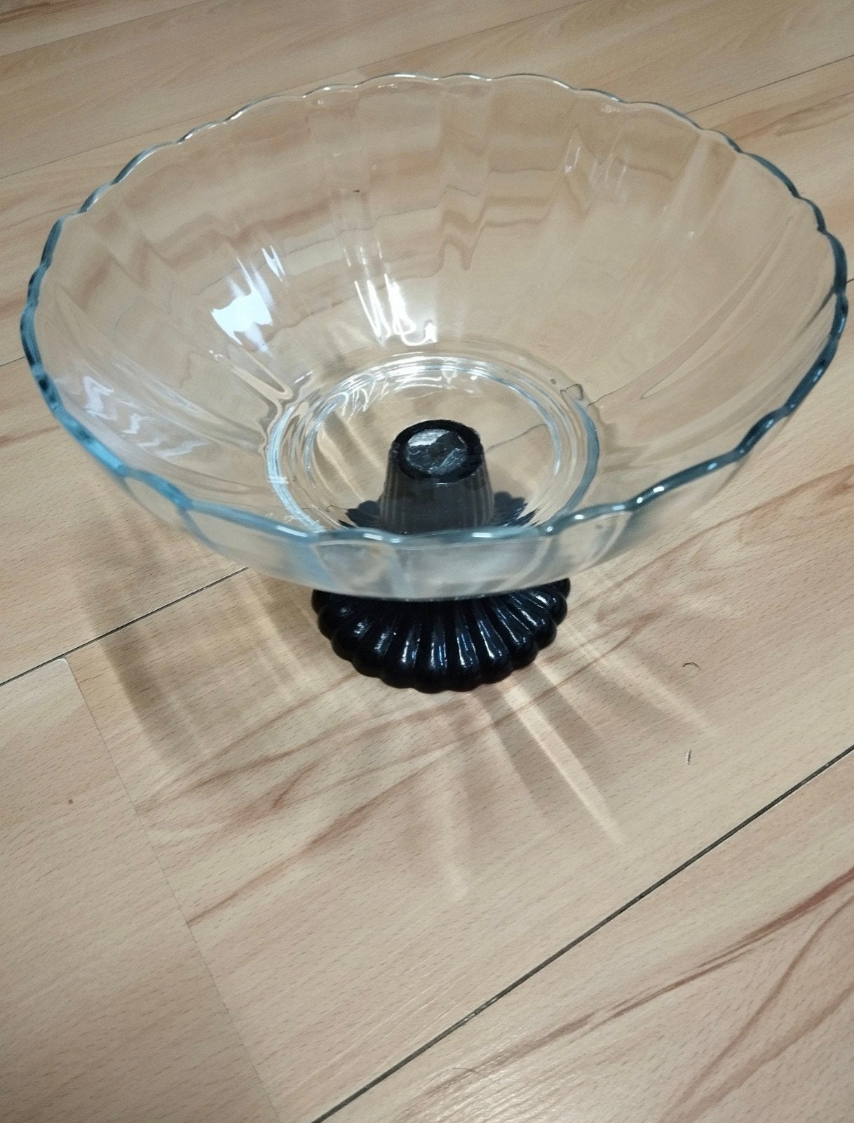 Fruitschaal, Huis en Inrichting, Ophalen of Verzenden, Zo goed als nieuw, Rond, Glas