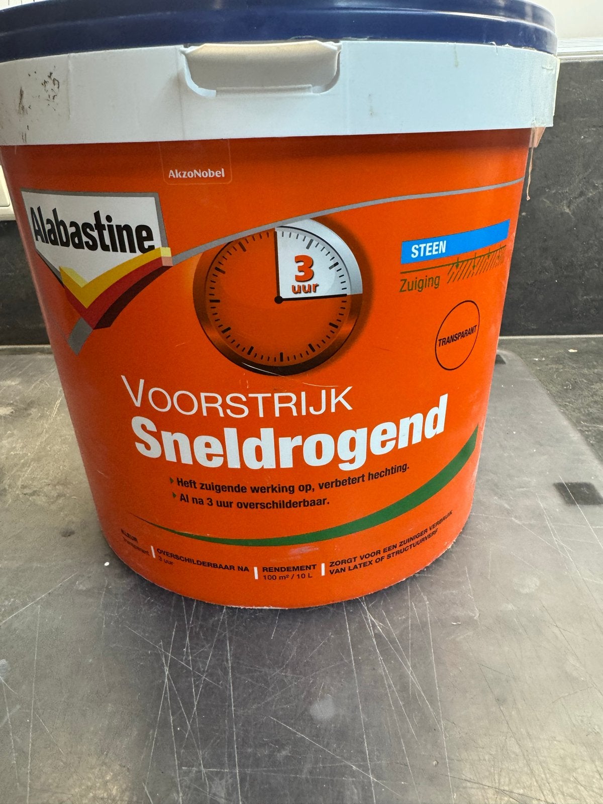 Alabastine voorstrijk sneldrogend - 5 liter, Ophalen, Gebruikt