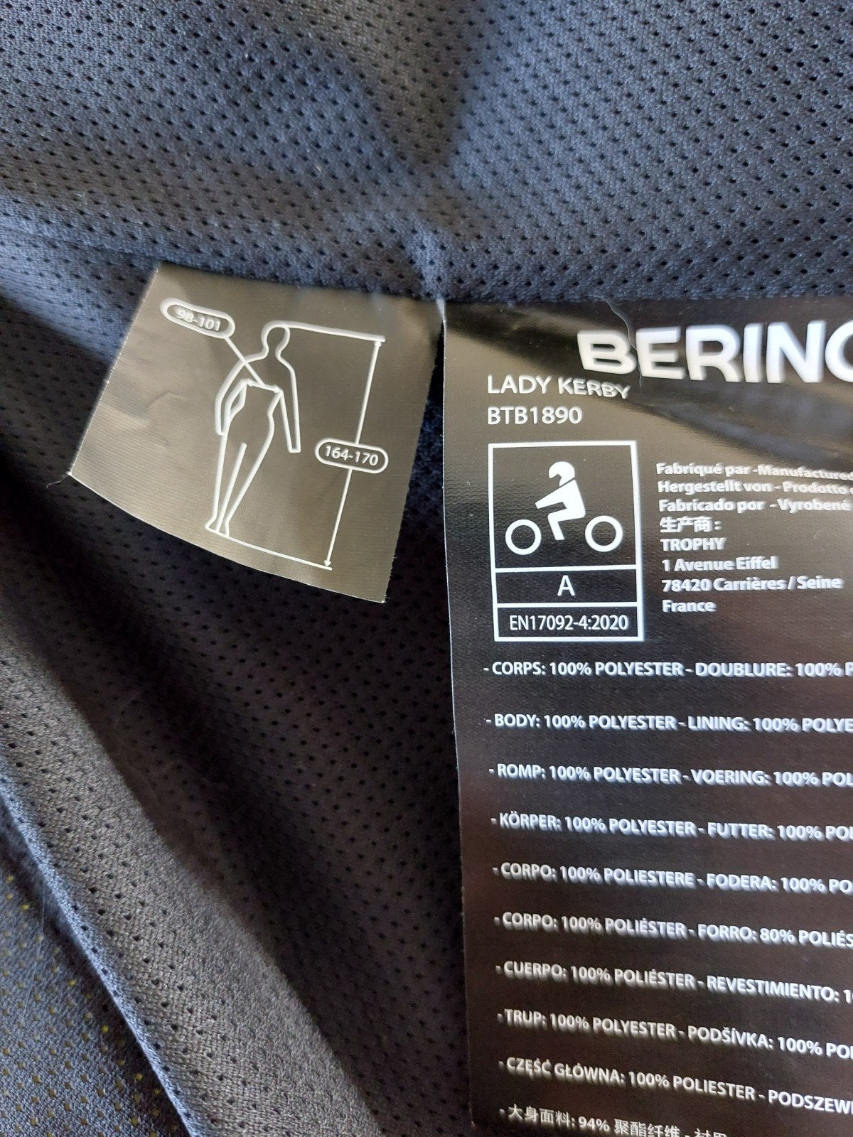 Motorjack bering, Ophalen, Jas | textiel, Nieuw zonder kaartje, Bering