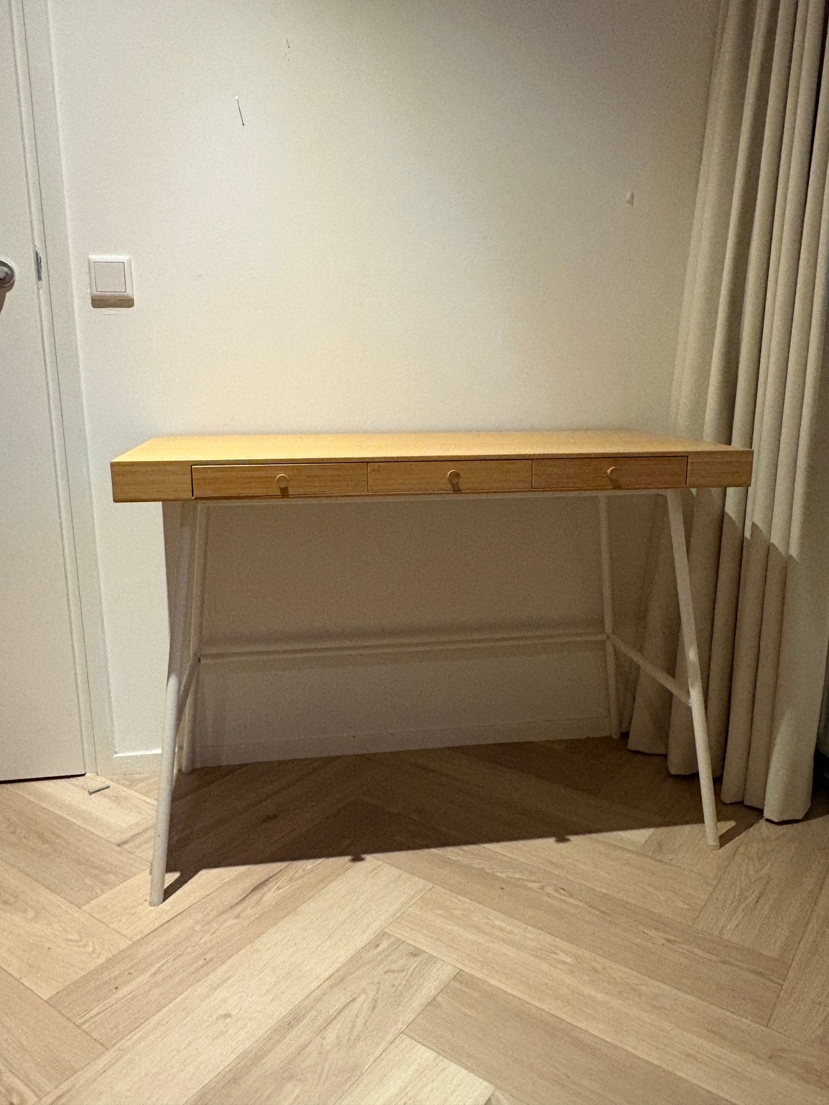 IKEA LILLÅSEN bamboe bureau, Ophalen, Gebruikt, Scandinavisch, IKEA