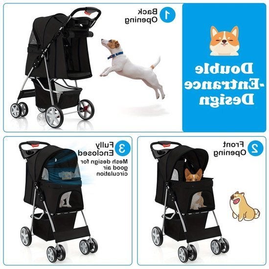 Huisdierbuggy – Hondenwagen – Dierenbuggy – Kattenwagen, Corvance B.V., Verzenden, Nieuw, Corvancebol@gmail.com