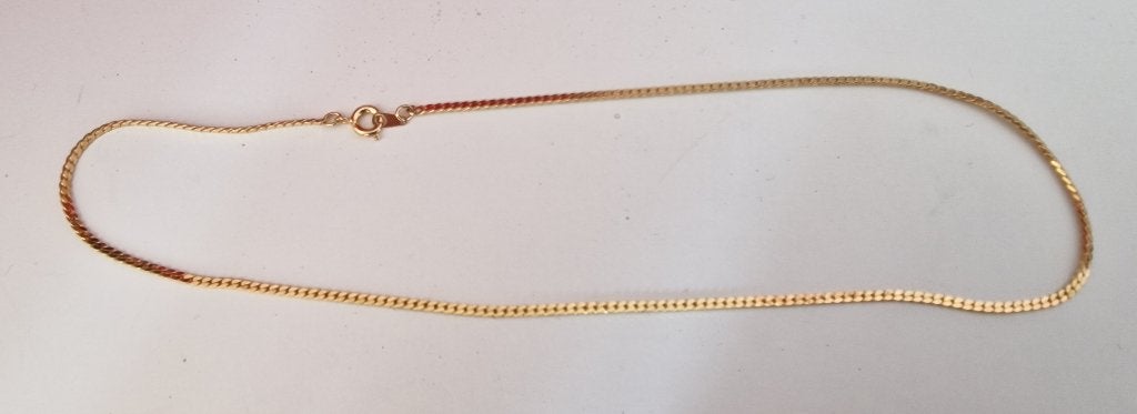 Goudkleurige ketting, Ophalen of Verzenden, Zo goed als nieuw, Goud, Overige materialen