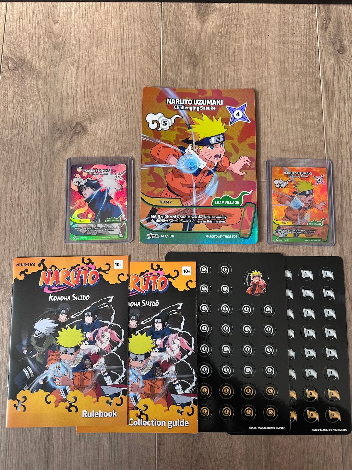 Naruto Mythos TCG Konoha Shido-Starter Pack PROMO kaarten!, Ophalen of Verzenden, Nieuw, Meerdere kaarten, Foil