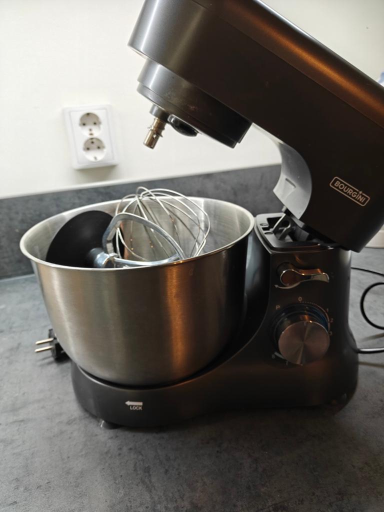 Bourgini keukenmachine/mixer, Witgoed en Apparatuur, Keukenmixers, Zo goed als nieuw, 4 liter of meer, 3 snelheden of meer, Ophalen of Verzenden