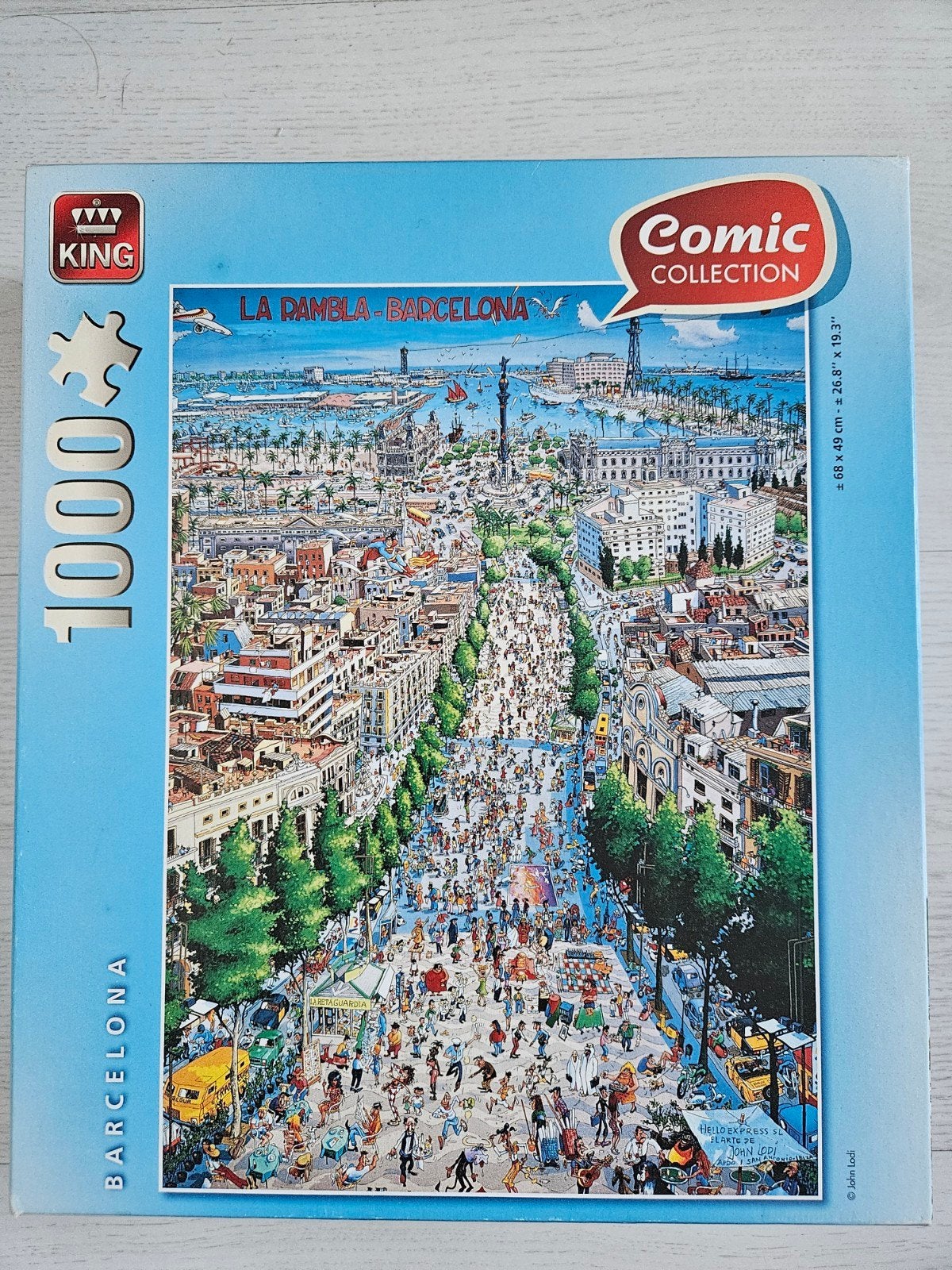 King - Barcelona, Ophalen of Verzenden, 500 t/m 1500 stukjes, Nieuw, Legpuzzel