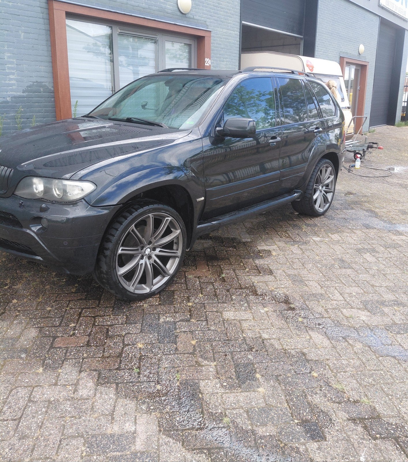 Dikke BMW X5 3.0 turbo diesel Bouwjaar 2004, Auto's, Beige, 2993 cc, Zwart, Leder