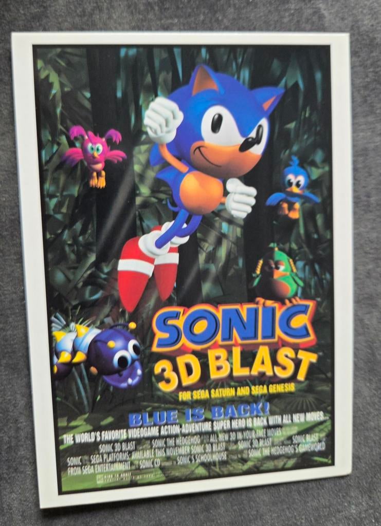 Sonic 3D Blast, Verzamelen, Ansichtkaarten | Themakaarten, Verzenden, 1980 tot heden, Ongelopen, Overige thema's