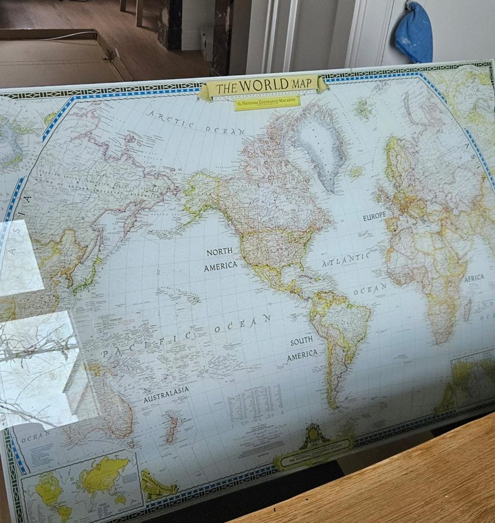 Wereldkaart, Antiek en Kunst, Ophalen