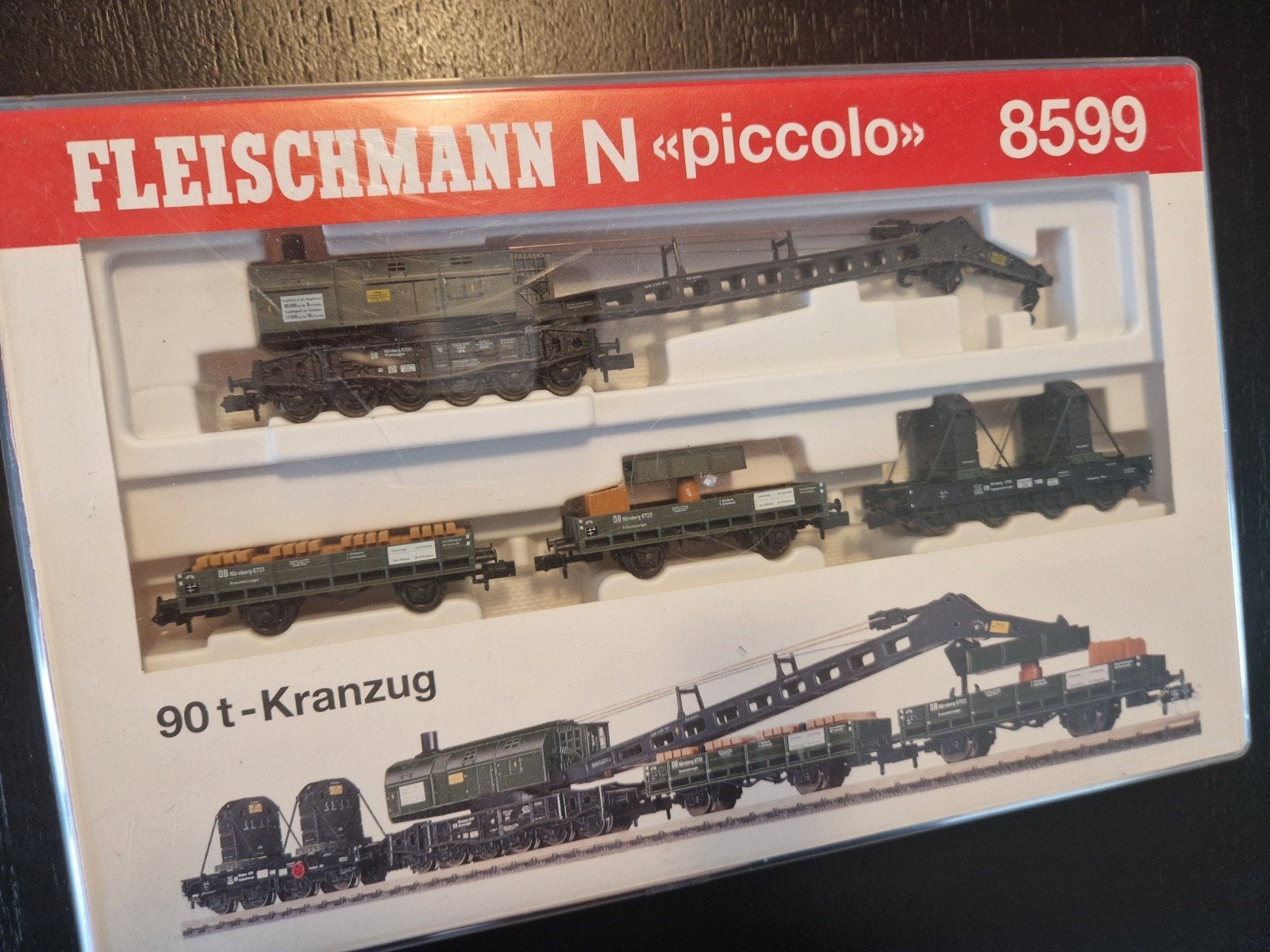 Fleischmann N  kraanwagenset ovp 8599, Treinset, Gelijkstroom, Fleischmann, Ophalen of Verzenden