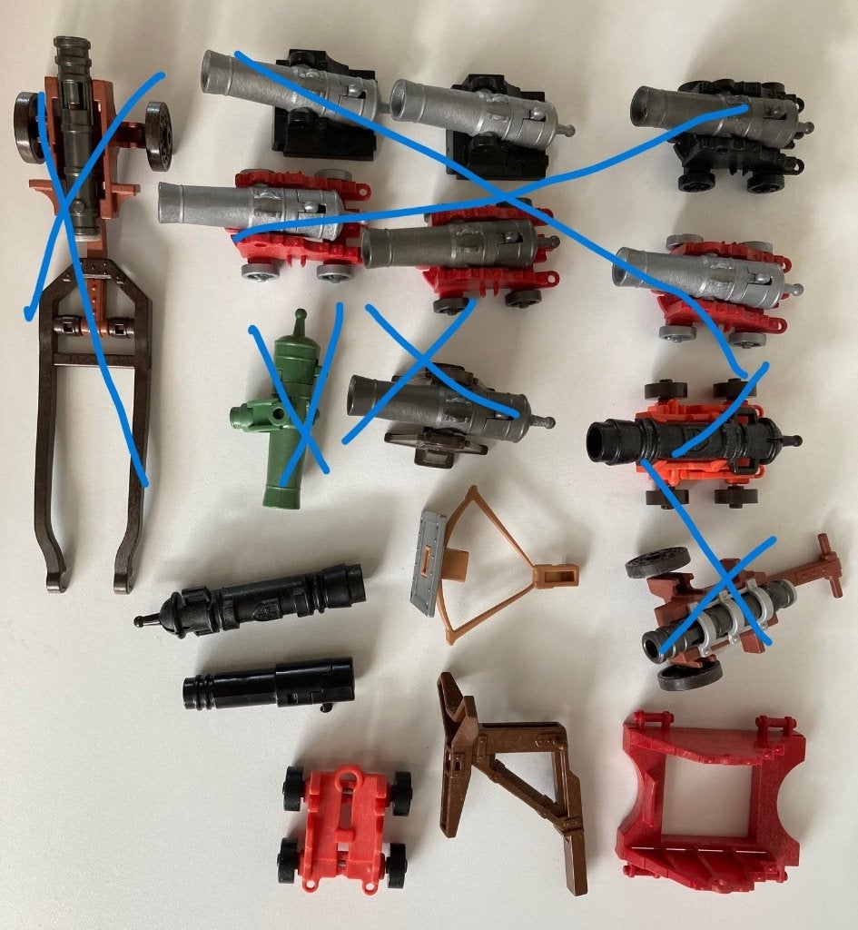 playmobil, kanonnen, Ophalen of Verzenden, Gebruikt, Losse onderdelen