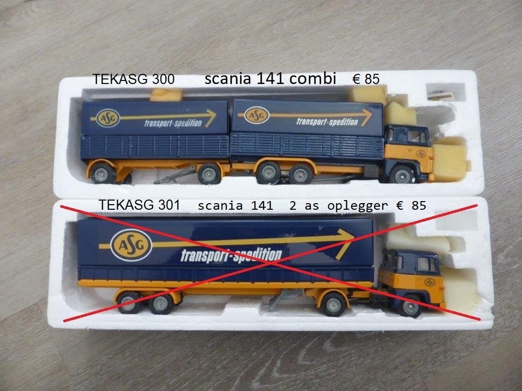 ASG modellen, Hobby en Vrije tijd, Modelauto's | 1:50, Verzenden, Zo goed als nieuw, Bus of Vrachtwagen