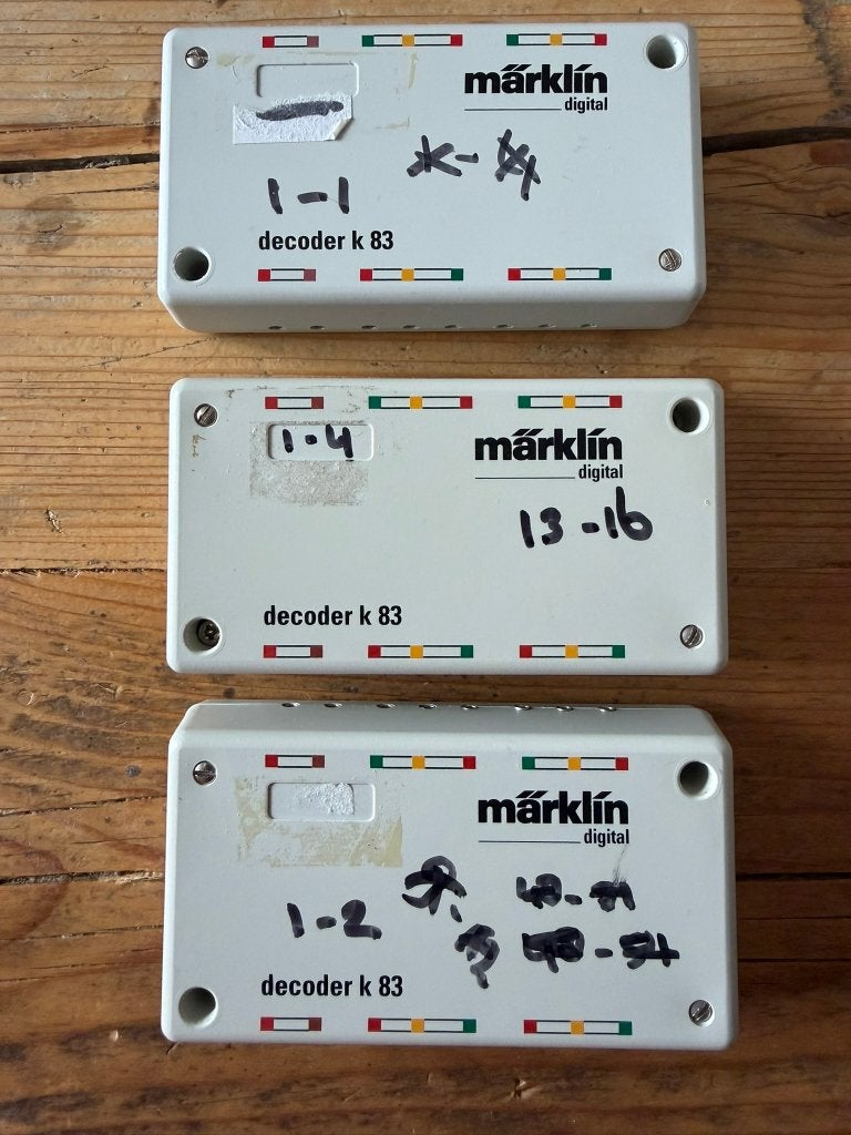 3 Marklin decoders K83, Hobby en Vrije tijd, Modeltreinen | H0, Wisselstroom, Gebruikt, Overige typen, Ophalen of Verzenden