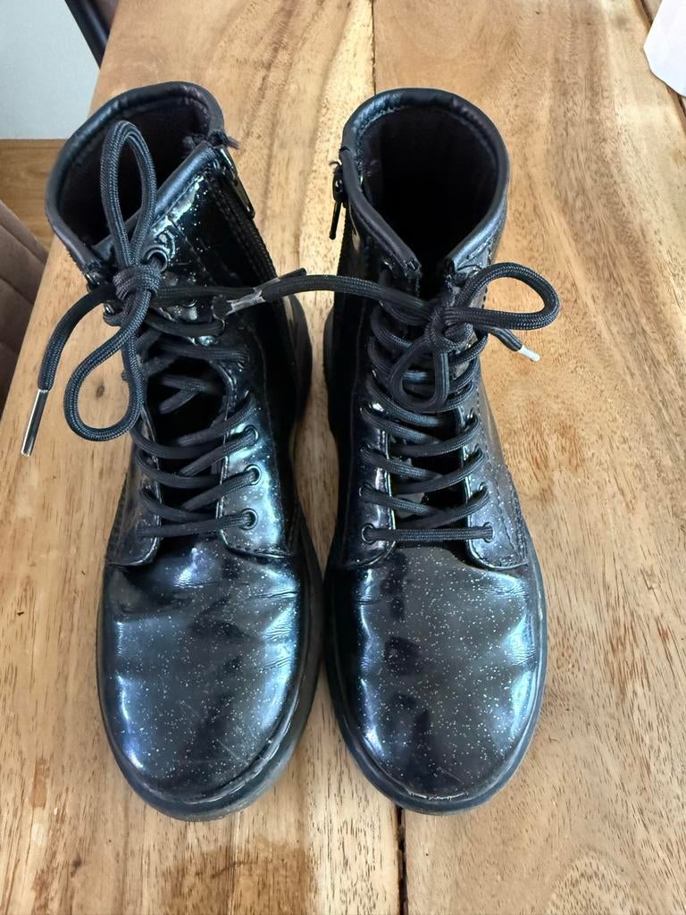 Dr. Martens glitter laarzen maat 35, Gebruikt, Meisje, Ophalen of Verzenden, Laarzen