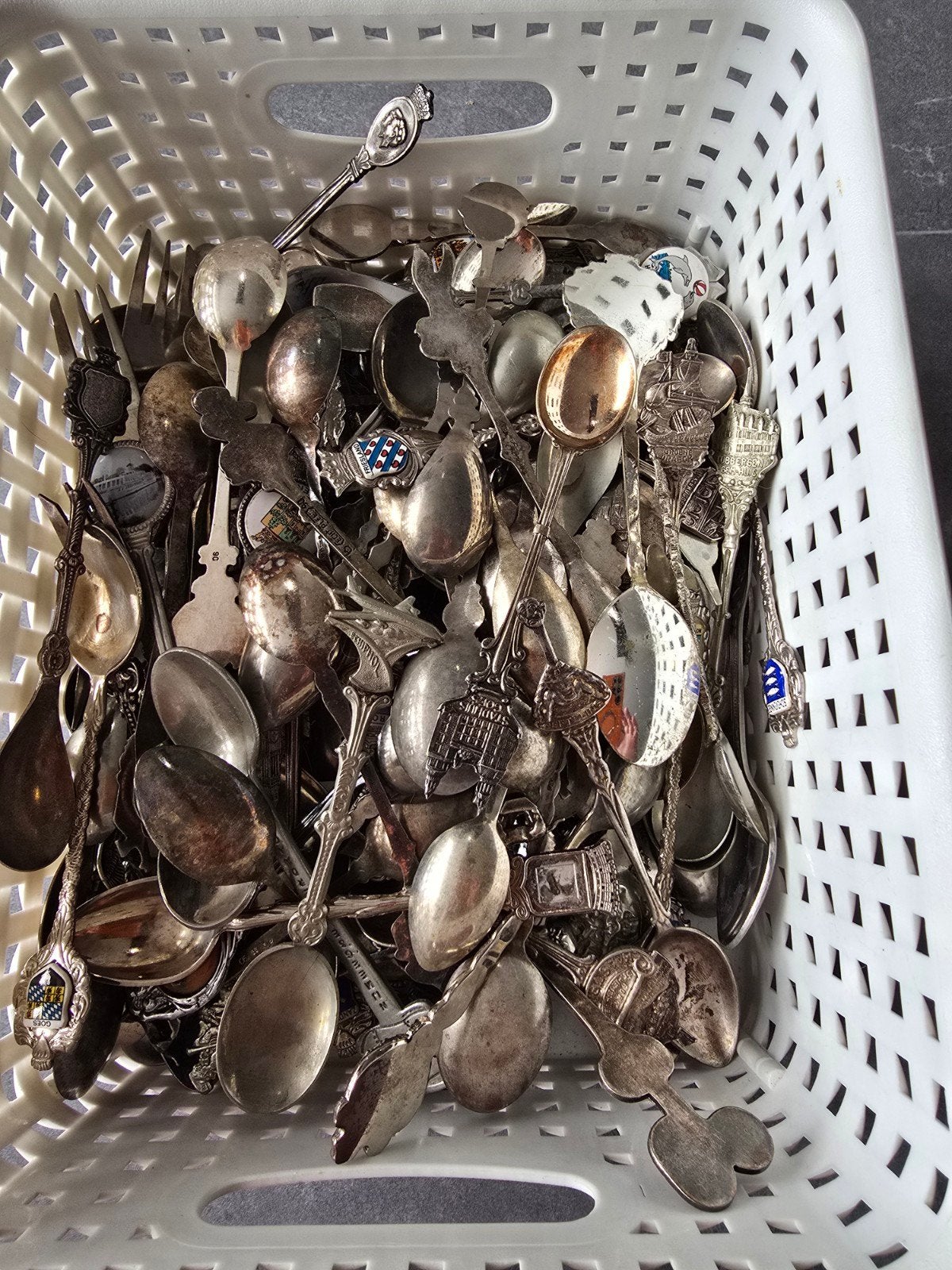 Verzameling van antieke en vintage lepels, Ophalen of Verzenden