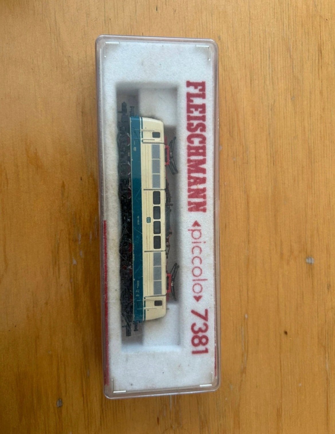 Fleischmann Piccolo Locomotief 7381 - Jarenlang op zolder, Gebruikt, Fleischmann, Ophalen of Verzenden, Gelijkstroom