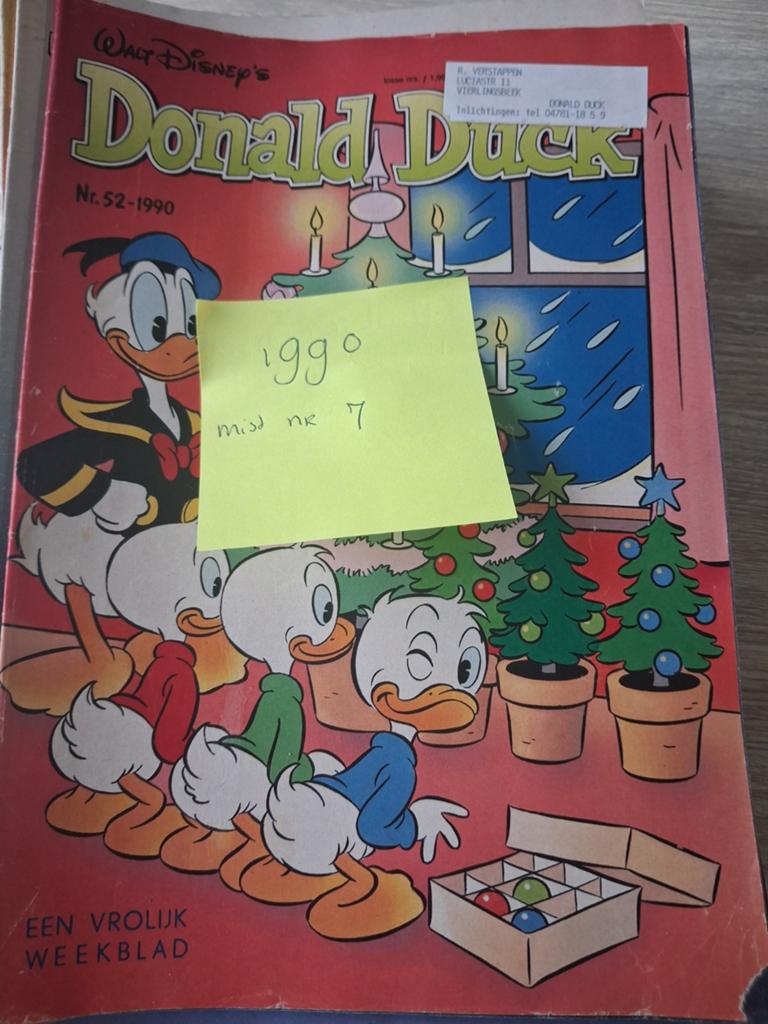 Donald Duck jaargang 1990, Complete serie of reeks, Ophalen of Verzenden, Gelezen