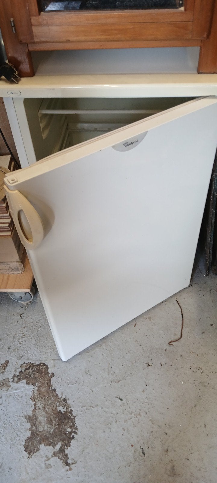 whirlpool koelkast tafel model, Gebruikt, Ophalen, 85 tot 120 cm, Vrijstaand