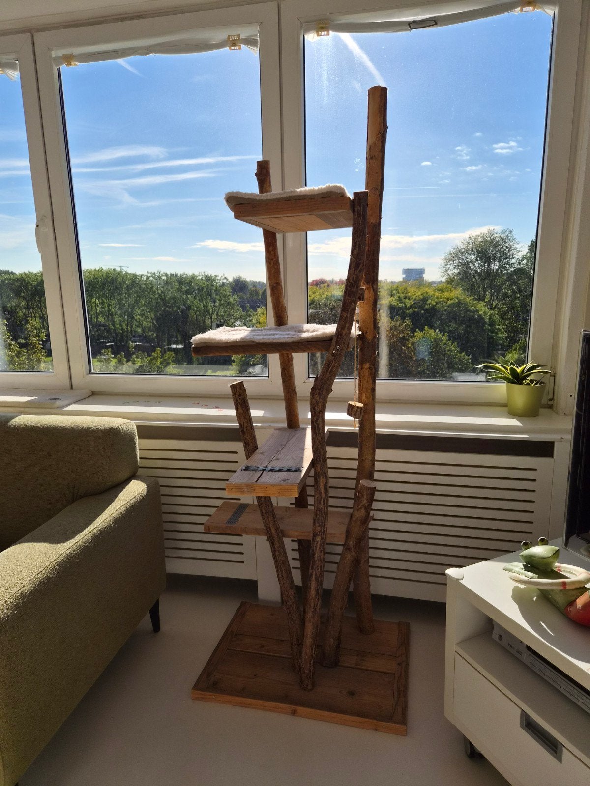 Katten krabpaal, Ophalen, Gebruikt