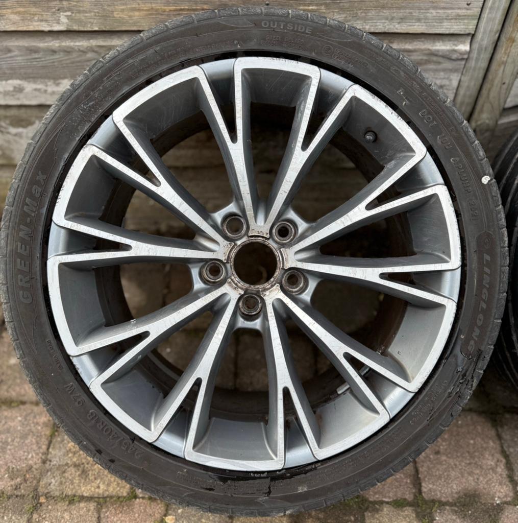 ✅ 18” ABT Style Velgen + Zomerbanden Audi A4 A5 5x112 245/40, Ophalen, 18 inch, Banden en Velgen, Personenwagen