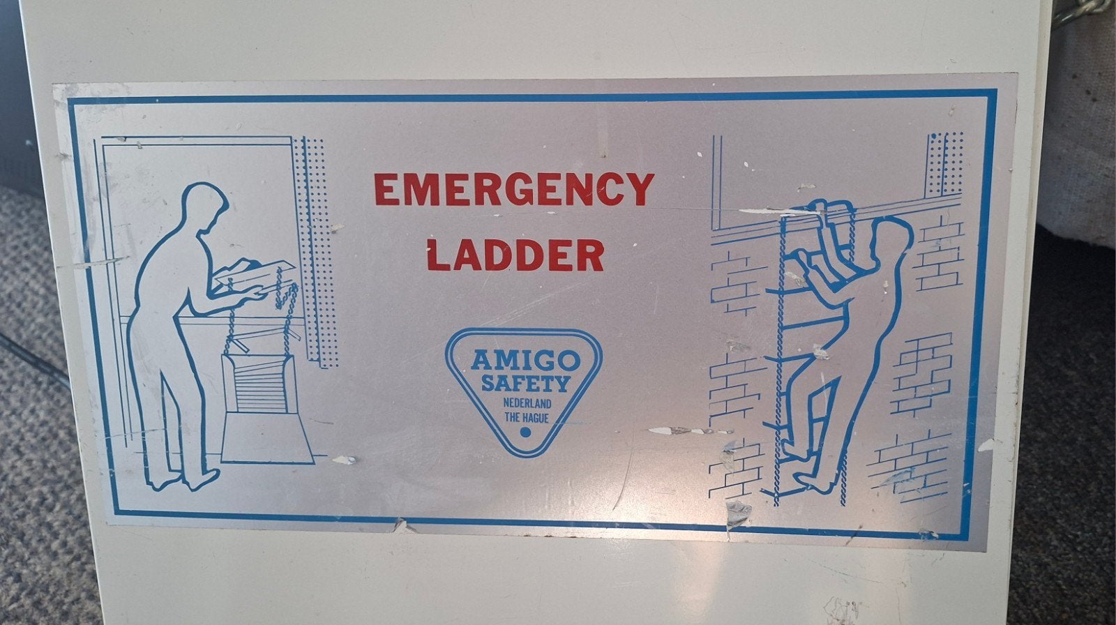 Amigo Safety ladder, Ophalen, Zo goed als nieuw, Opvouwbaar of Inschuifbaar, 4 meter of meer