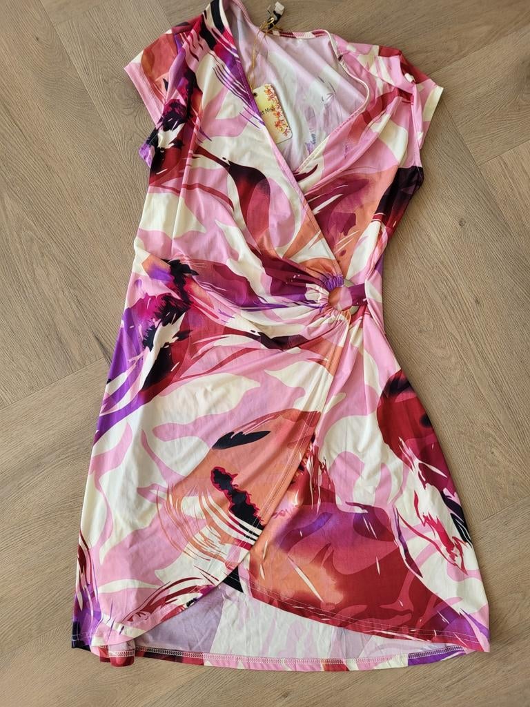 Nieuwe zomerjurk van Sweet Miss maat L, Kleding | Dames, Ophalen of Verzenden, Nieuw, Maat 42/44 (L), Onder de knie
