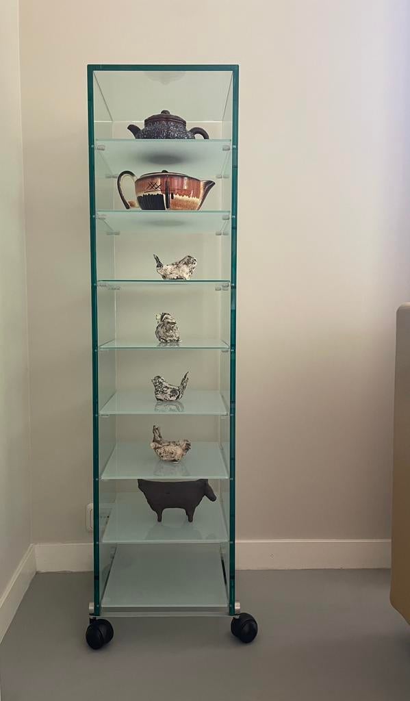 Etagere Galotti & Radice  glas, Ophalen, Prachtig!, 75 cm of meer, Rechthoekig