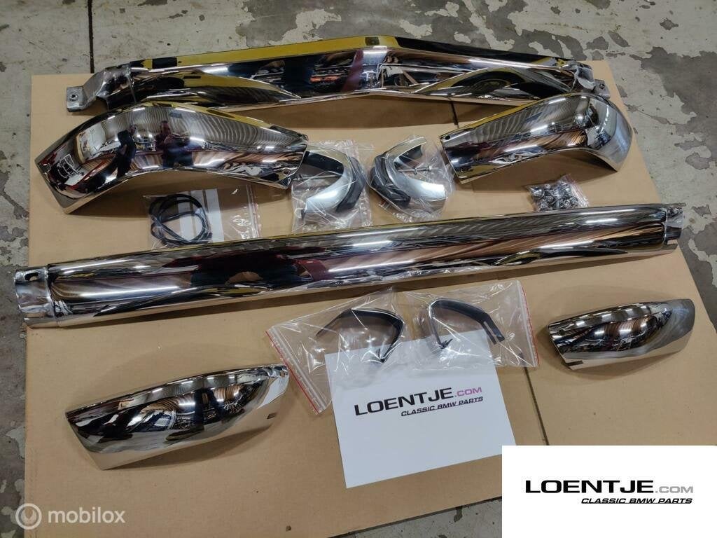 rvs stainless bumperset bmw 02 nieuw 1600-2 1602 1802 2002, Nieuw, Ophalen of Verzenden, BMW, BMW