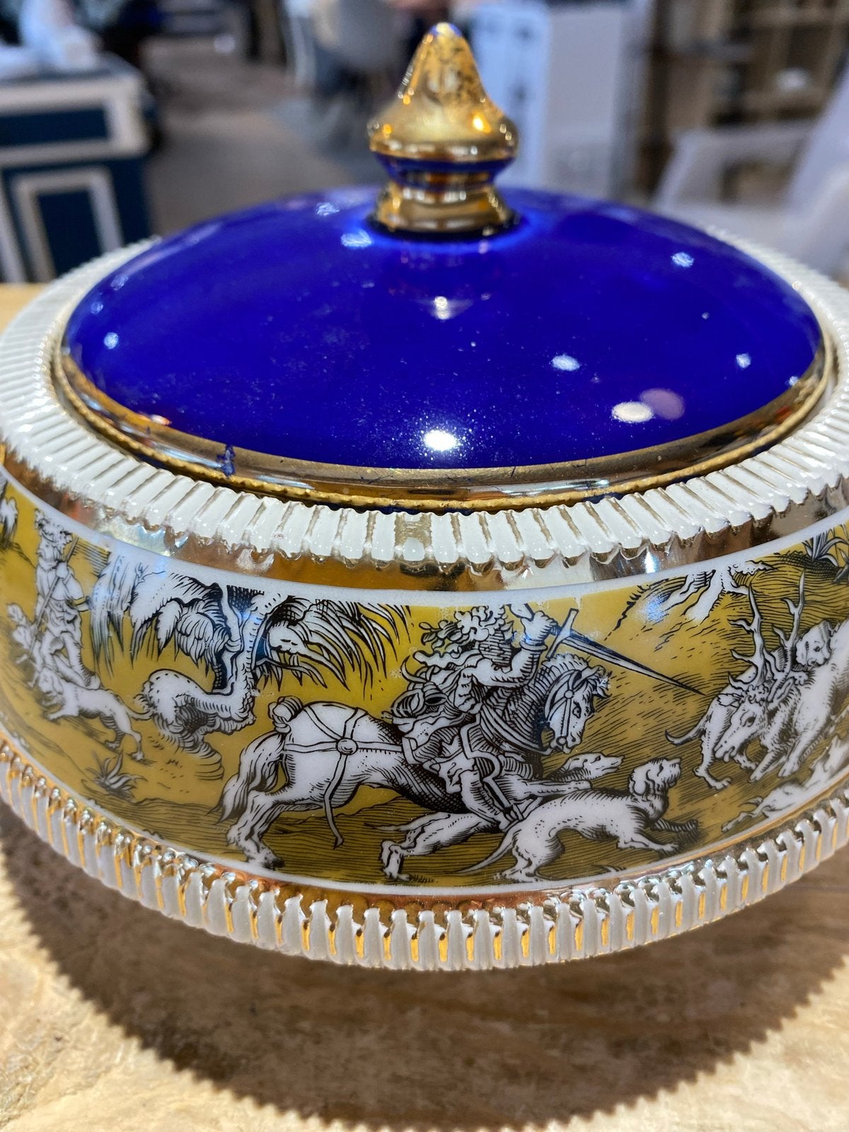 Vintage Italiaanse Ceramica Le Torri Pot met Deksel, Antiek en Kunst, Ophalen