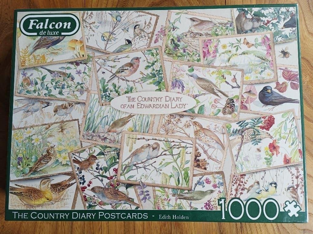 Falcon puzzel Postcards Edith Holten1000 stukjes NIEUW, Ophalen of Verzenden, 500 t/m 1500 stukjes, Nieuw, Legpuzzel