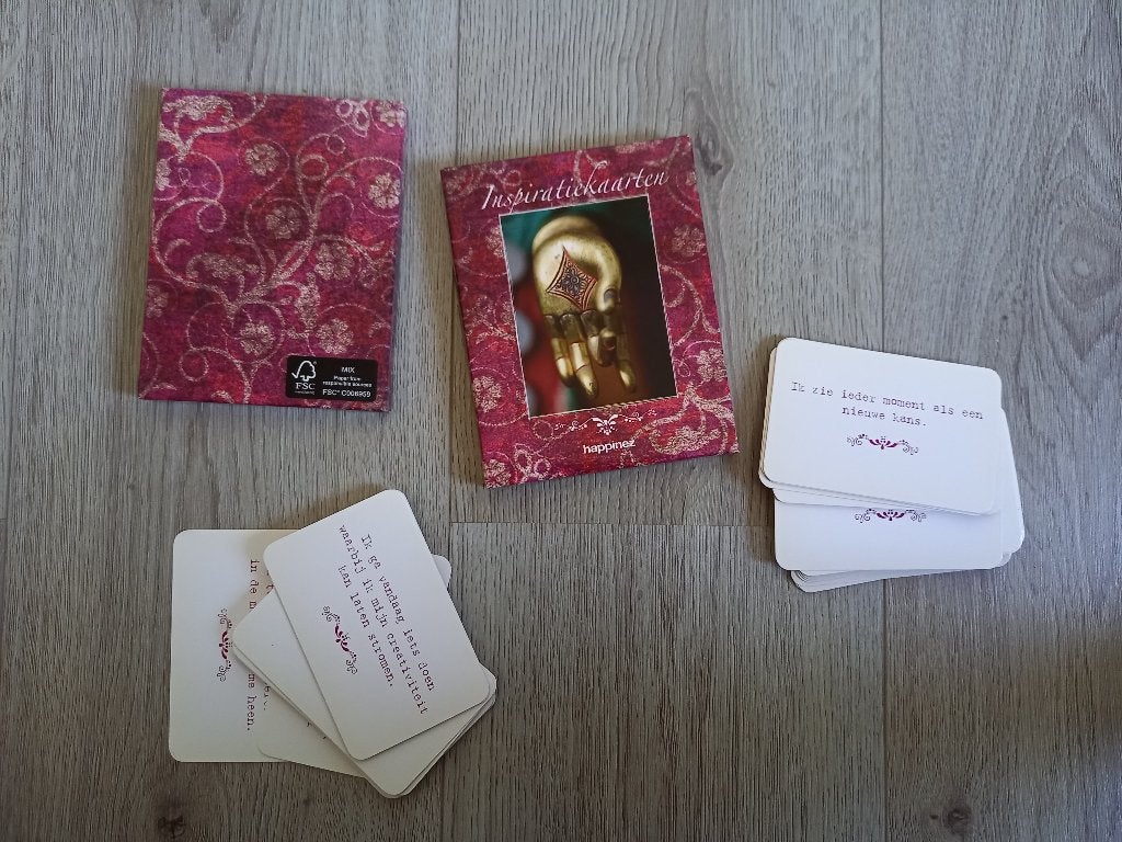 50 Inspiratiekaarten  - Happinez, Ophalen of Verzenden, Gelezen, Tarot of Kaarten leggen, Overige typen