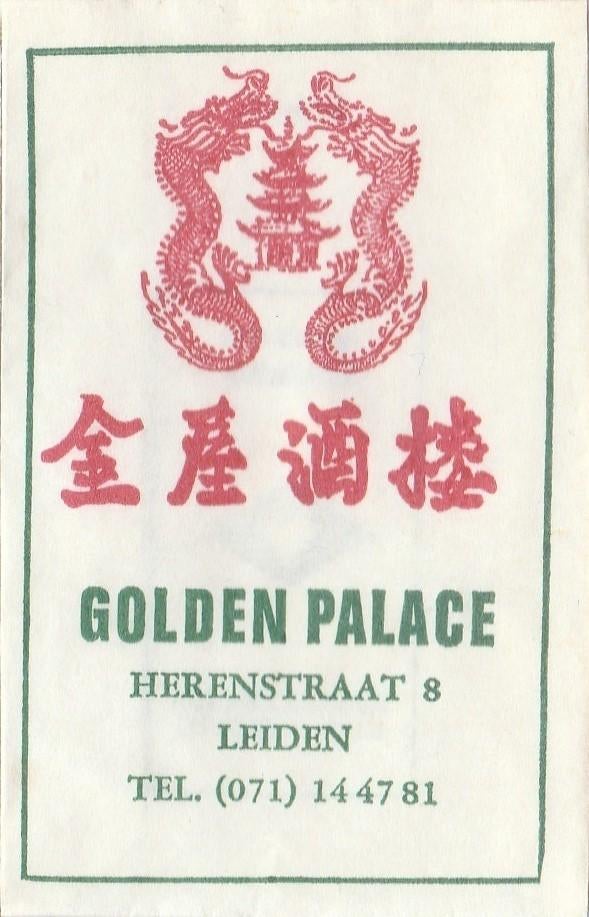 Chinees Golden Palace Herenstraat Leiden - draak, Verzamelen, Ophalen of Verzenden