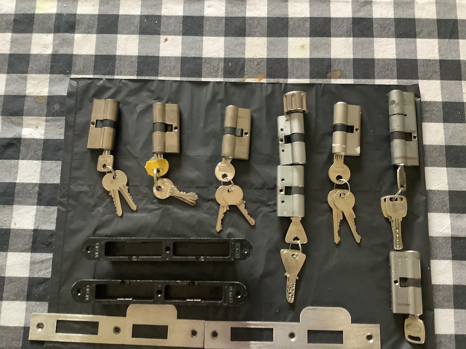 Cylinder sloten met sleutel, Ophalen of Verzenden, Gebruikt, Slot