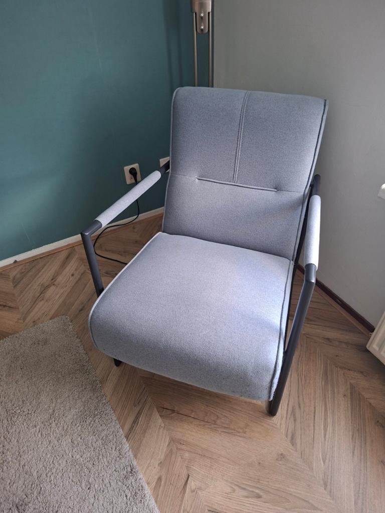 Comfortabele fauteuil Xooon - krasschade achterkant, Ophalen, Gebruikt, 75 tot 100 cm, Stof