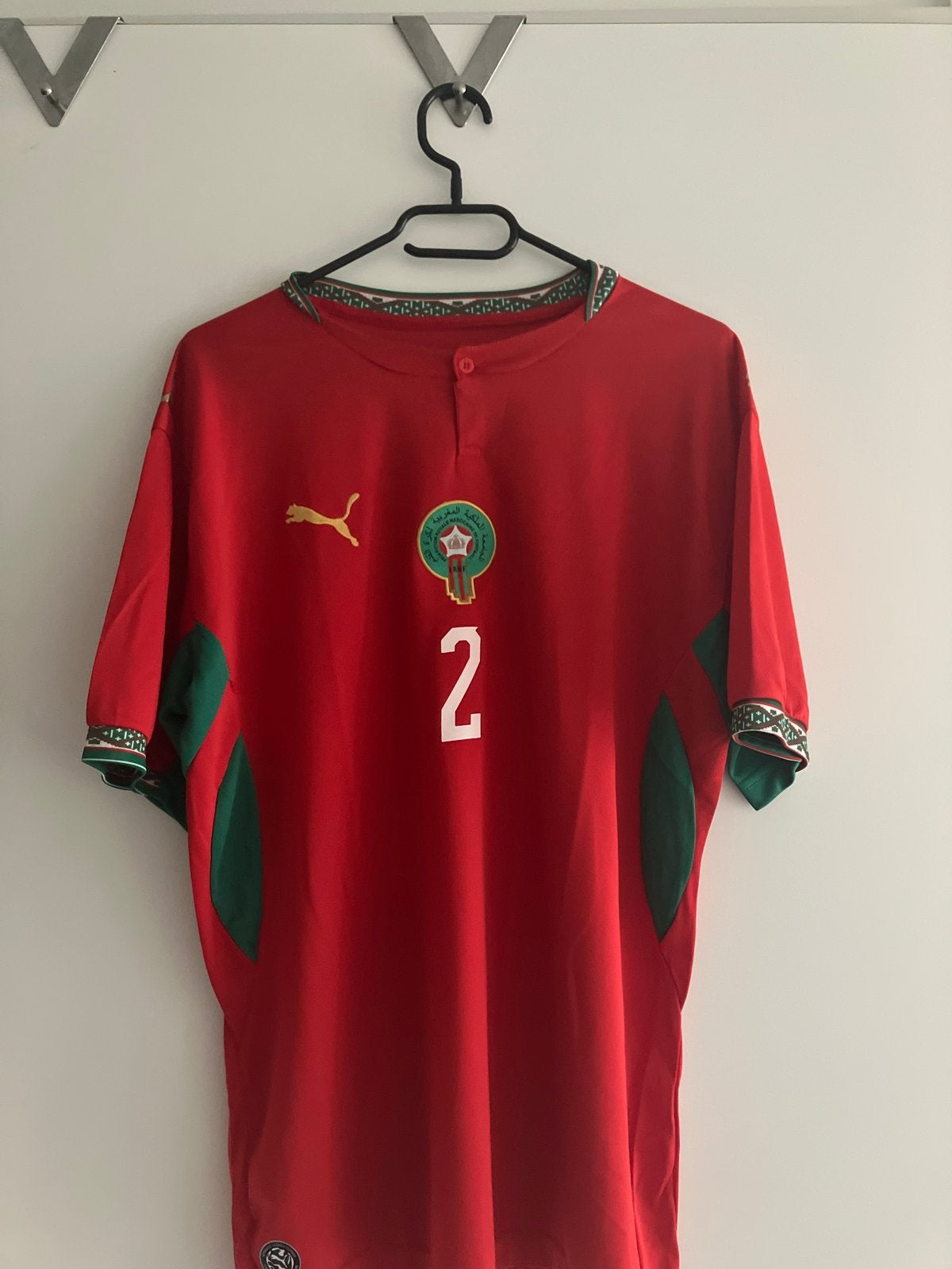 Marokko thuisshirt Hakimi WK 2026 XL, Maat XL, Ophalen of Verzenden, Zo goed als nieuw, Shirt