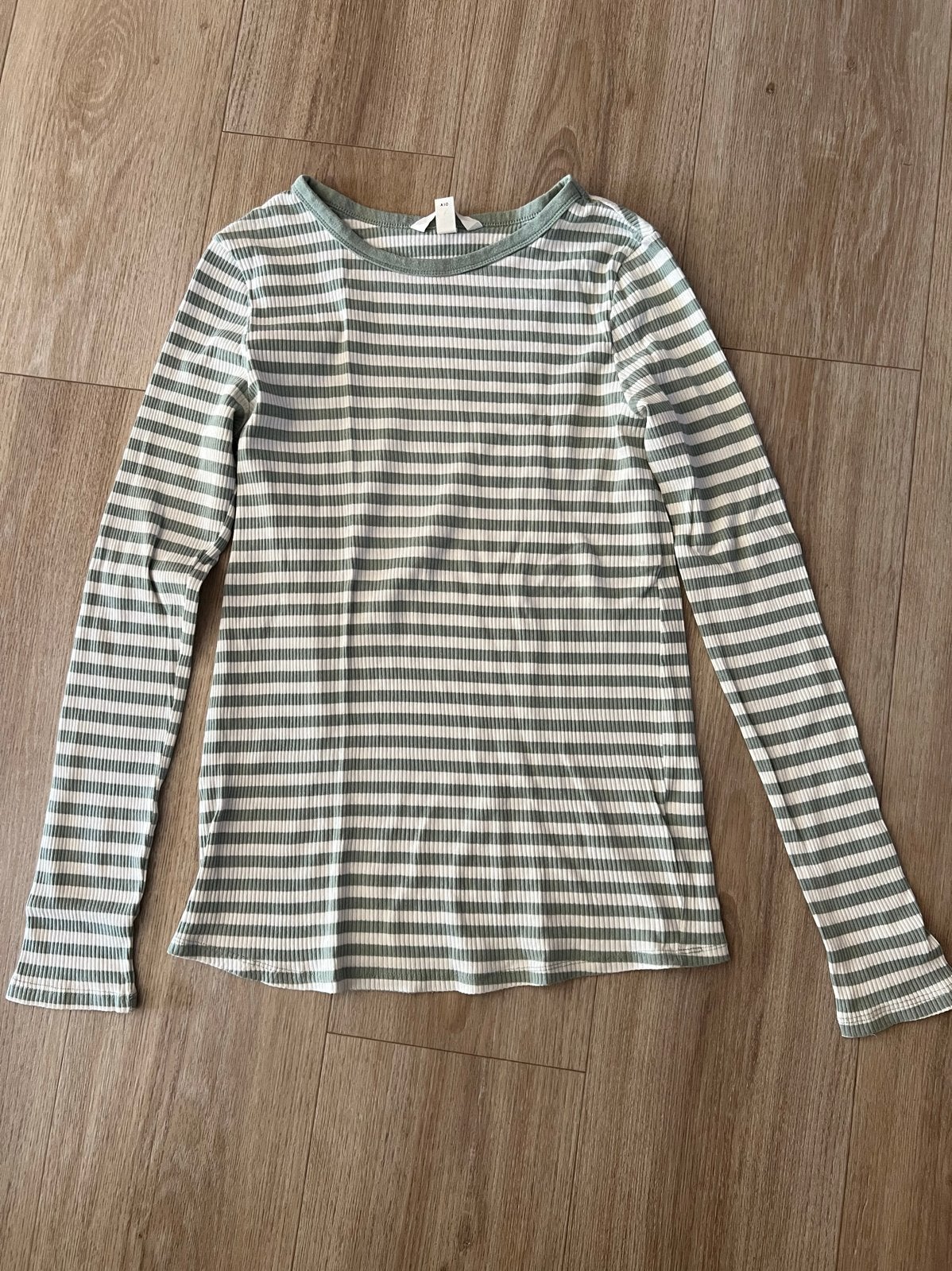 H&M Mama Zwangerschapsshirt gestreept Maat M, Maat 38/40 (M), Zo goed als nieuw, Groen, Shirt of Top