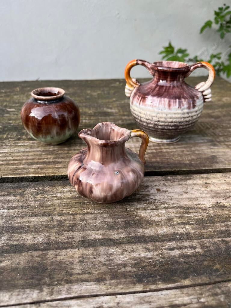 Vaasjes fat lava Germany Jasba €8,50 p/s jaren 60 vintage, Ophalen of Verzenden, Huis en Inrichting