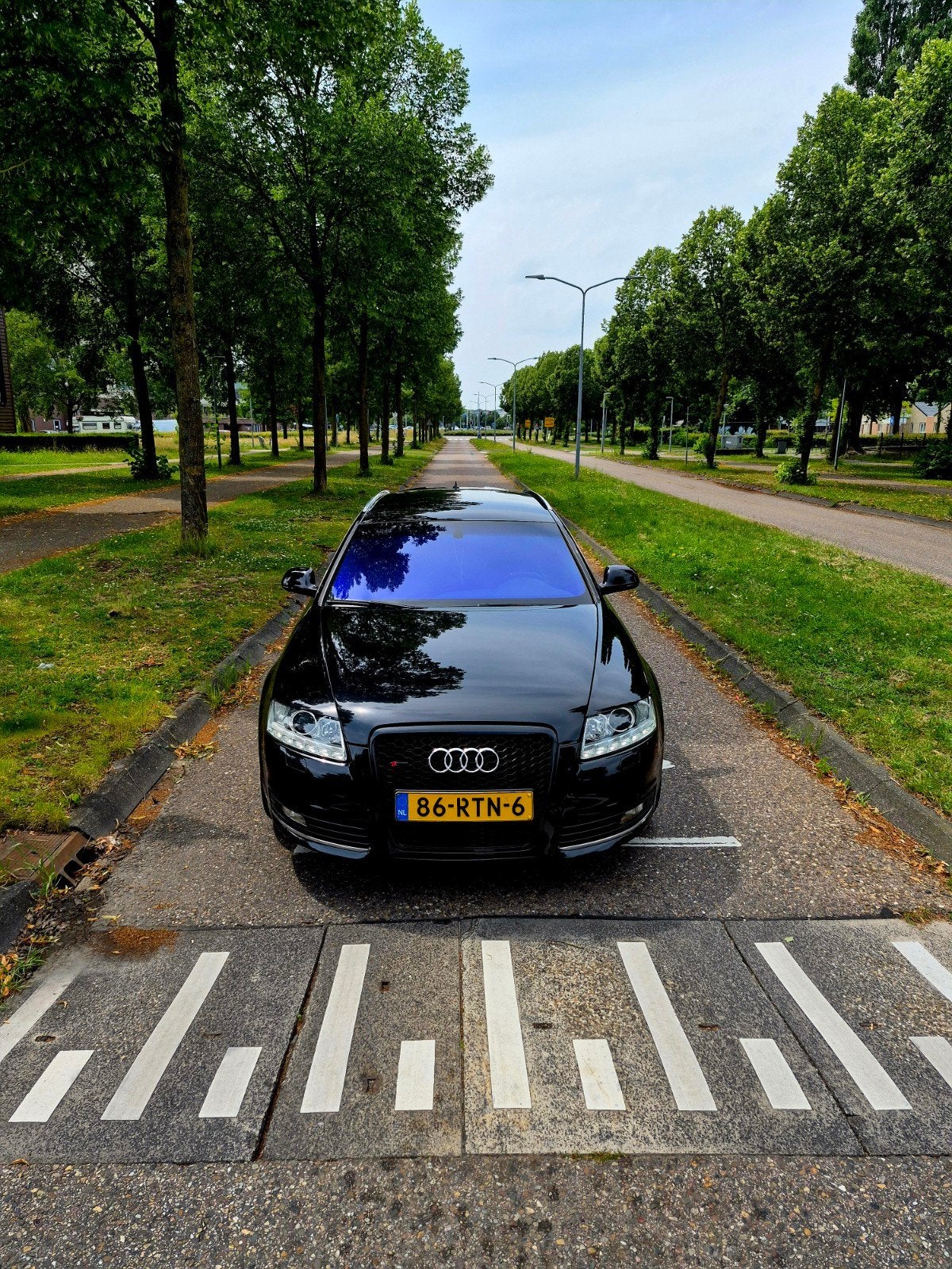 Audi A6 2.0 TFSI Avant S-line REVISIE !!, Auto's, 1610 kg, Zwart, 4 cilinders, 1984 cc