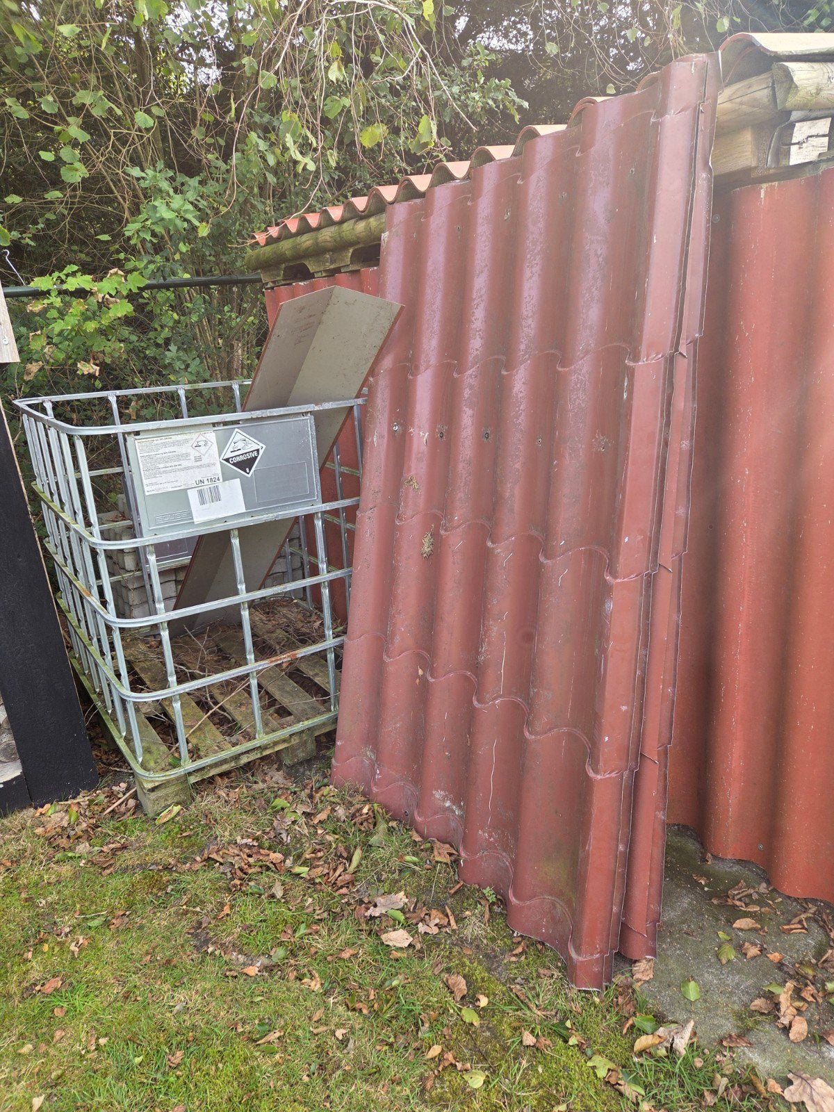 Rode golfplaten voor dakbedekking - Gebruikt, Ophalen, Overige materialen, Gebruikt, 15 m² of meer