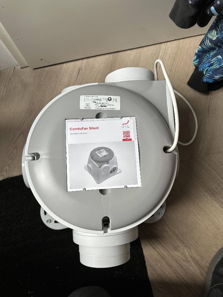 Comfofan Silent mechanische ventilatie, Doe-het-zelf en Verbouw, Ventilatie en Afzuiging, Ophalen, Zo goed als nieuw, Ventilator en Afzuiger