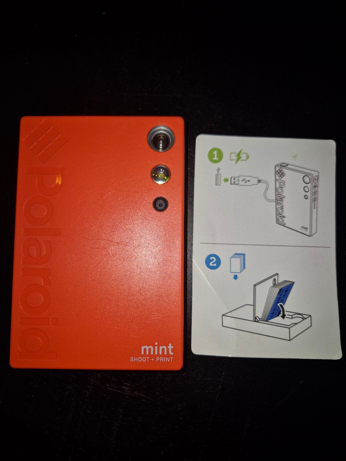 Polaroid Mint Instant Camera - Oranje, Ophalen of Verzenden, Zo goed als nieuw, Instant camera, Geen optische zoom