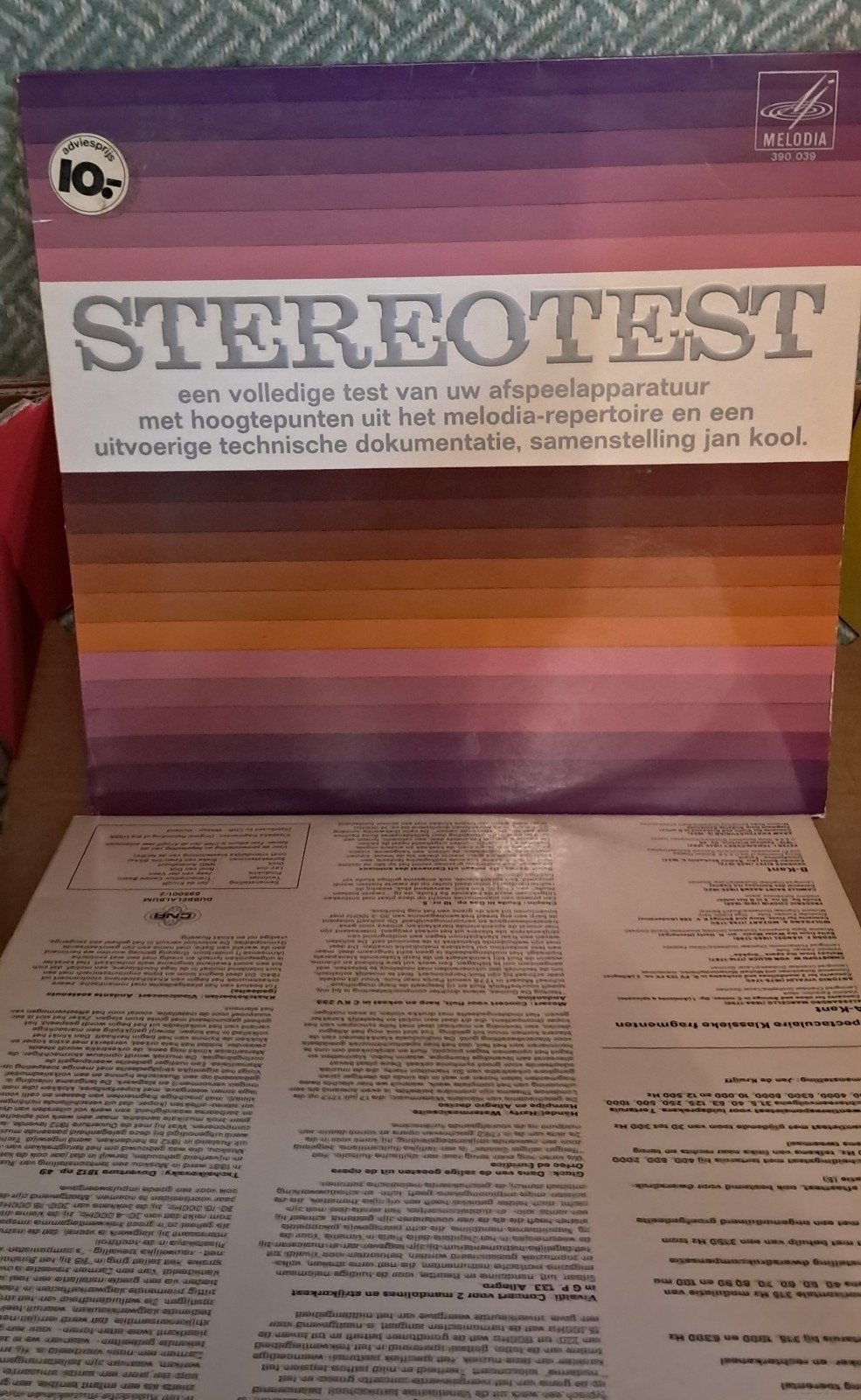 2 stereo test LP's: Melodia en Shure, LP, Gebruikt, Overige genres, Originele persing