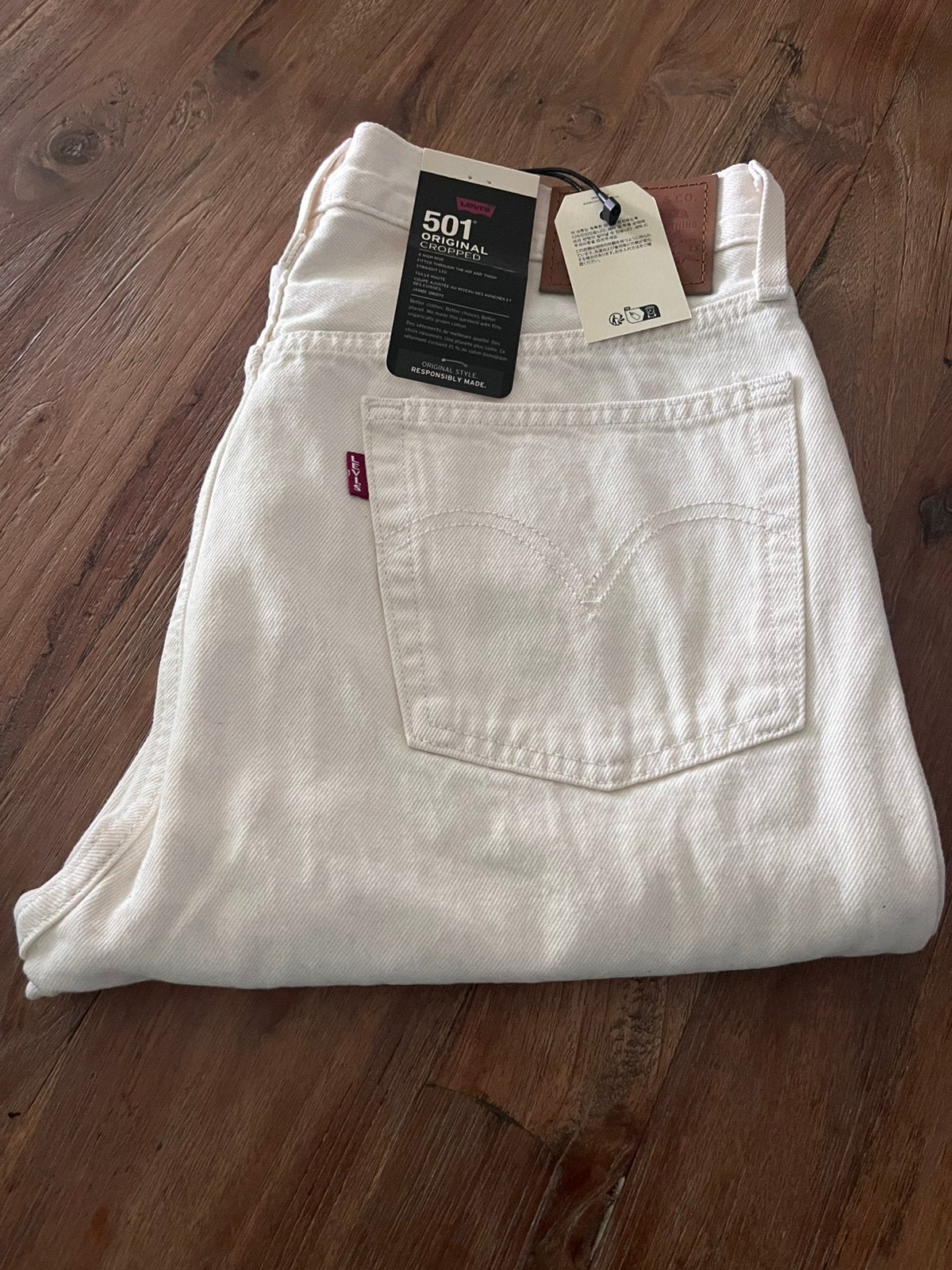 Levis 501 Original Cropped jeans 30x28 NIEUW, Ophalen of Verzenden, Nieuw, Overige kleuren, Overige jeansmaten