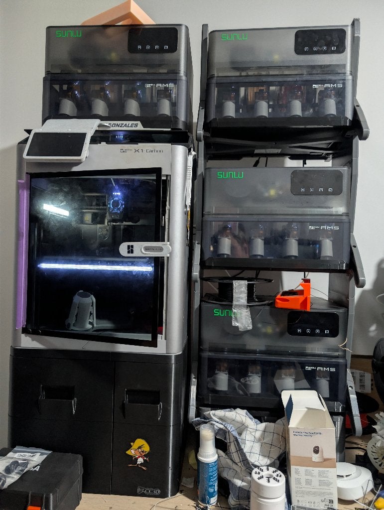 Bambulab X1C - 4 AMS - Tientallen upgrades en onderdelen, Ophalen, Gebruikt, Ingebouwde Wi-Fi, Bambu labs