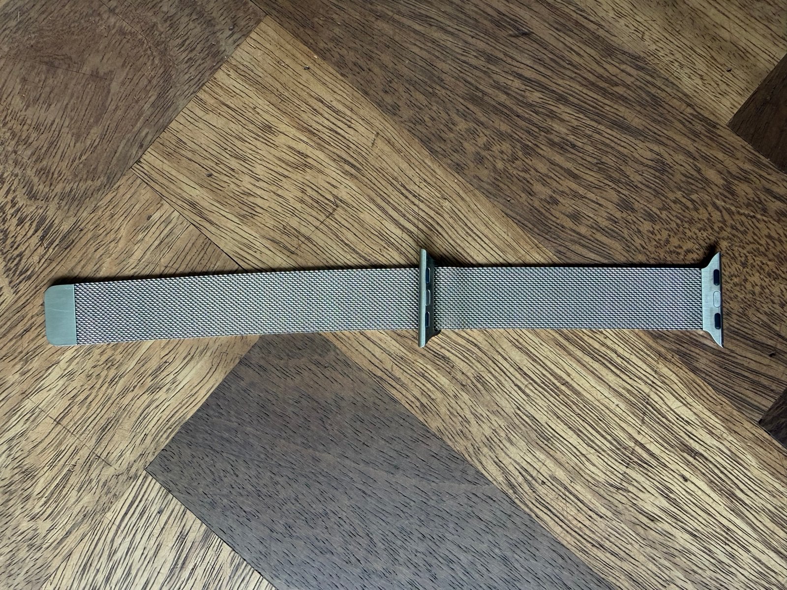 Originele Milanese Apple Watch band (klein), Ophalen of Verzenden, Gebruikt, Zilver, IOS