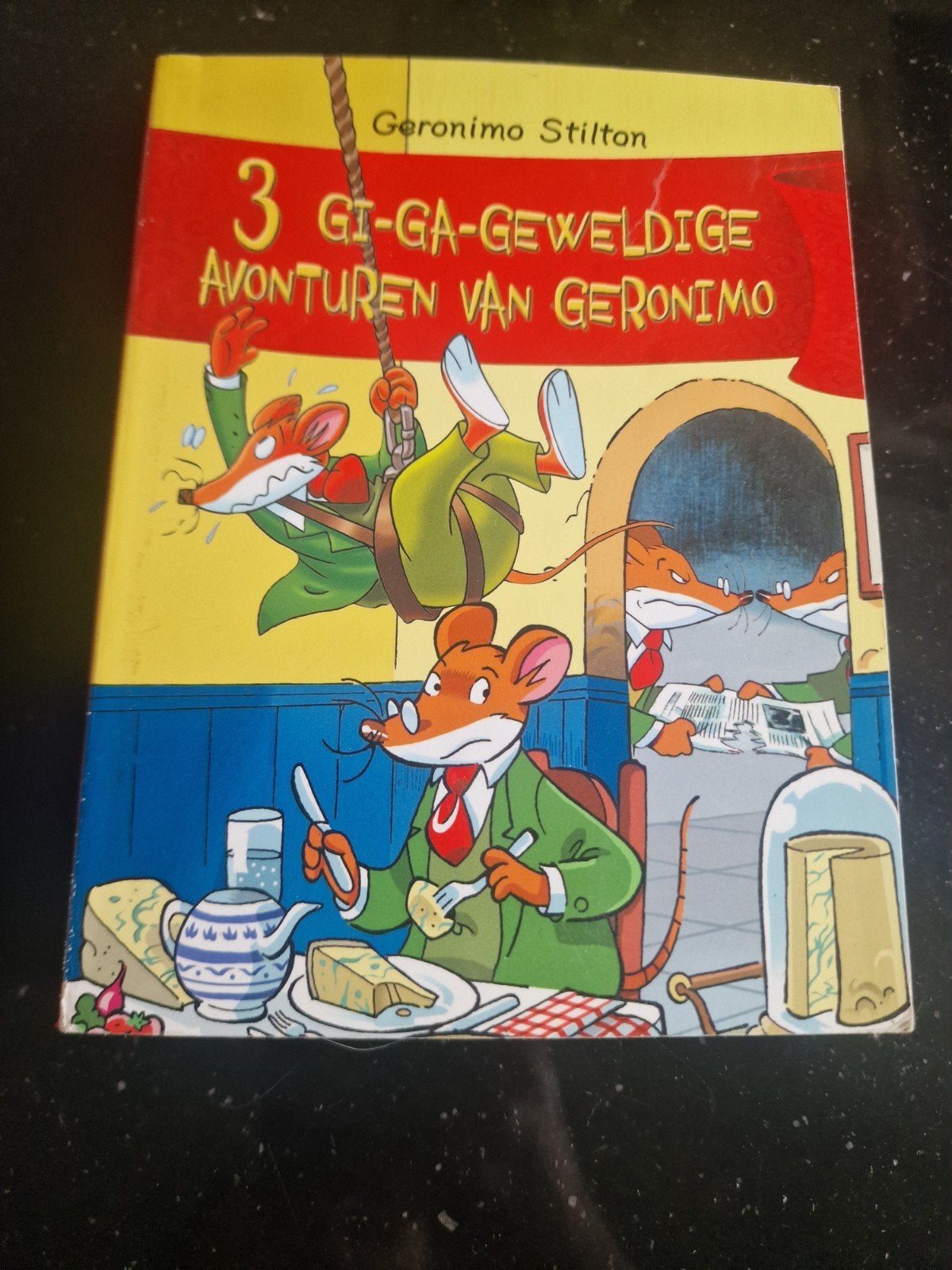 Geronimo Stilton: 3 Gi-Ga-Geweldige Avonturen, Boeken, Ophalen of Verzenden, Gelezen, Geronimo Stilton, Fictie