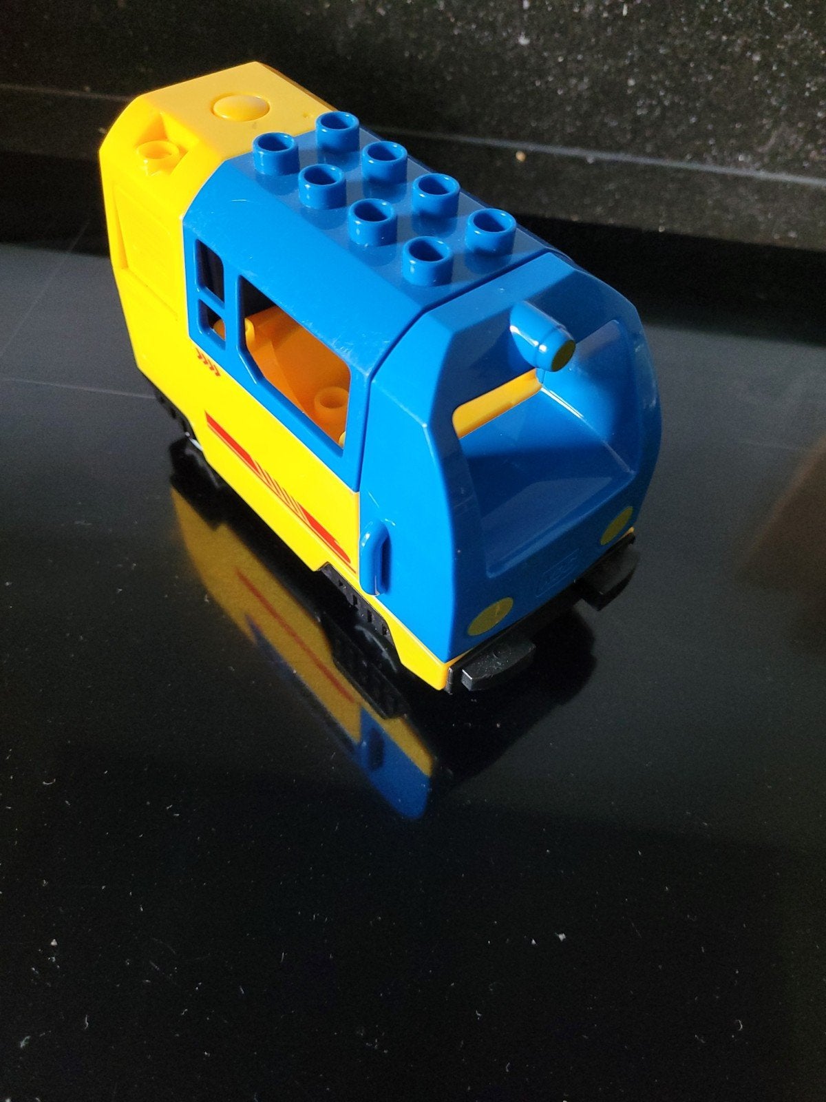 Uniblocks Trein locomotief Geel/Blauw, Kinderen en Baby's, Speelgoed | Duplo en Lego, Overige thema's, Schumanpark 139 7336 AS Apeldoorn